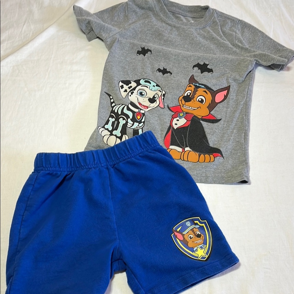 3T Paw Patrol t-shirt and shorts bundle